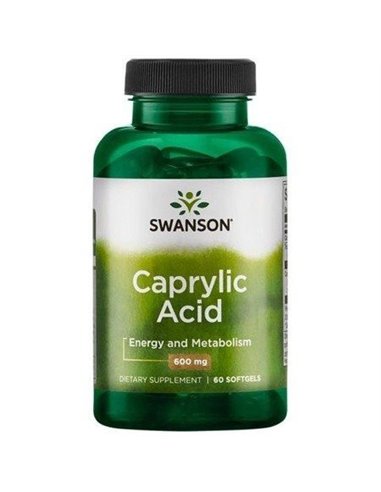 Каприлова кислота 600 мг, 60 капсул