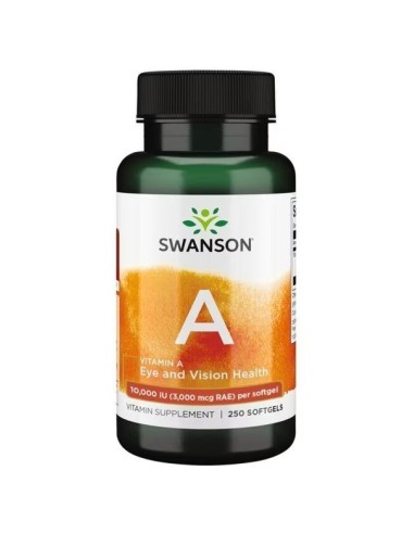 Вітамін А 10000 МО 250 капсул (Swanson)